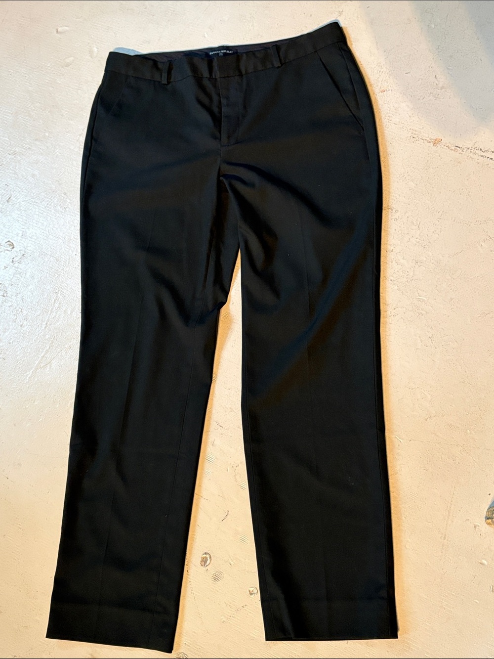 Banana Republic RYAN Black Straight-Leg Women's Dress Pants Size 12